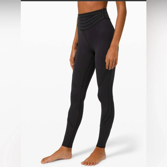 Lululemon Get in Line Super-High-Rise tight 28” size 4 black - Picture 1 of 8